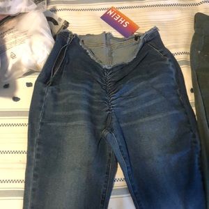 Shein I denim and 1 corduroy green pants